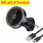 Ledo Vėsinimo Qi2 Magnetinis Automobilinis Belaidis Įkroviklis Greito Įkrovimo Automobilinis Telefono Laikiklis Stovas Tvirtinimas skirtas Magsafe IPhone 16 15 14 13 Pro Max