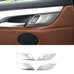 Automobilio durelių saugos užrakto jungiklio mygtuko rėmo rankenos dubenėlio dangtelio apdailos lipdukas, tinkantis BMW X5 F15 X6 F16 2014-2018 interjero aksesuarams For X6 F16 2015-2019