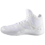 Adidas Slip Resistant Abrasion Resistant Mid top Basketball Shoes Men's White BB8186 44⅔