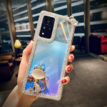 Prabangus Diamond Bling rankų darbo telefono dėklas, skirtas Samsung S20 S21 S22 S23 Ultra S10e S10 S9 S8 Plus Note 20 10 Pro 9 8 A21s A31 S23 Ultra