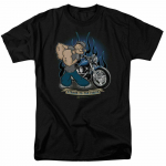 Popeye Biker Comic Book animacinių filmų mar&scaron;kinėliai juodi unisex mar&scaron;kinėliai S