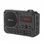 Mini ne&scaron;iojamasis FM radijas Daugiafunkcis radijo imtuvas Bluetooth garsiakalbių įra&scaron;ymo įrenginys su LED ekranu, aplanko perjungimas TF kortelė U disko grojimas