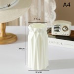 &Scaron;iaurieti&scaron;ka plastikinė gėlių vaza Hidroponinis vazonas Vazos Dekoracija Namų Stalas Dekoratyvinės Vazos Gėlėms Dekoravimui