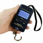 1 vienetų rinkinys Mini ne&scaron;iojamos skaitmeninės svarstyklės 40 kg X 10 g bagažo kelionėms svėrimas elektroninės kablio svarstyklės Įrankiai Žvejybos priedai
