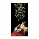 Madeleine Caravaggio ekstazis Plakatų spaudiniai drobės sienų menas Juokingas pinigų įsivaizdavimas Paveikslėlis svetainės namų dekoravimui 20x40cm no frame