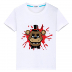 Bear Rabbit 100% medvilnės Animaciniai mar&scaron;kinėliai spausdinti trumpi vir&scaron;ūnės y2k vienetai berniukui Vasaros FNAF Anime mar&scaron;kinėliai pride mar&scaron;kinėliai vaiki&scaron;ki drabužiai mergaitėms 100 balta