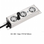 Pramoninis purk&scaron;tuvas ultragarso rūko formuotojas difuzorius Fogger oro drėkintuvas fontanas tvenkinys purk&scaron;tuvas &scaron;iltnamio hidroponika 3 Head