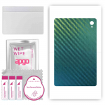 apgo Protective Skin Sticker for the back compatible with Acer Sospiro AS10W, Wrap Film, Foil, Vinyl - Pattern Carbon Chameleon CAKA1