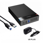 2,5 / 3,5 colio HDD dėklas USB3.0 kietojo disko korpusas SATA į USB 3.0 i&scaron;orinis standusis diskas, 10 TB adapteris ne&scaron;iojamam kompiuteriui