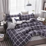 Skalbta medvilninė lova keturių dalių patalynė antklodės užvalkalas 2.2 meters four-piece set