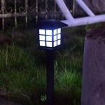 12vnt Saulės lauko vejos &scaron;viestuvai Retro namo formos lempa vandeniui atspari kiemo sodo dekoravimui naktinė lempa, įdedama maži rūmų &scaron;viestuvai white light-2pcs