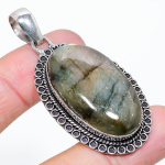 Labradorite Handmade 925 Sterling Silver Jewelry Pendant 2.32 b8t28