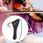 4/4 Violin Tailpiece Pull String Plate Easy to Use Fine Workmanship Replacement with Tail juoda