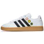 Adidas Smiley X Neo Grand Court Laisvalaikio Neslystantys Patvarūs Žemi Sportbačiai Unisex Krosiniai Batai Balti GY4995 44⅔