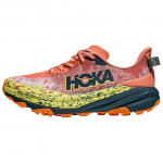 Hoka One One Speedgoat 6 Patogus Mink&scaron;tas Audinys Sintetinė Oda Neslystantis Atsparus Dilimui Žemi Bėgimo Bateliai Moteri&scaron;ki Bėgimo Bateliai 1147811-FDS 37