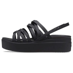 Crocs Brooklyn Patogios Universalios Laisvalaikio Sandalai Moterims Sandalai Juodi 206751-001 33-34