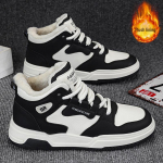Vyri&scaron;ki žieminiai auk&scaron;takulniai sportbačiai su vilnoniu pamu&scaron;alu - madingas Honkongo stilius, universalūs kasdieniai medvilniniai batai &scaron;ilumai ir patogumui. Size 40 juoda