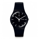 SWATCH MONO BLACK AGAIN Galios sekimo laikrodis SO29B704 Juodas juoda