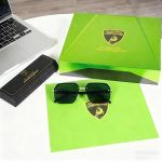 Lamborghini riboto leidimo auk&scaron;čiausios klasės UV ir mėlynos &scaron;viesos apsauginiai akiniai nuo saulės, madingi ir vientisi verslo akiniai nuo saulės