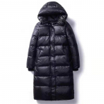 Blizgūs &bdquo;Parkas&ldquo; vir&scaron;utiniai drabužiai, moteri&scaron;ki ilgomis rankovėmis atvartas, ilgas žiemos &scaron;iltas &bdquo;Parkas&ldquo; vir&scaron;utinis drabužis, užtrauktuku medvilniniu pamink&scaron;tinimu. M