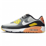 Nike Air Max 90 Golf Dūminės Pilkos Juodos Oranžinės Unisex Sportbačiai Pilkai-Rūko Balti CU9978-012 35.5