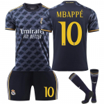 Real Madrid Mbappe Vaikų Futbolo Mar&scaron;kinėliai Treniruočių Mar&scaron;kinėliai Sportinė Apranga Juodas Poliesteris 100-110 CM juoda