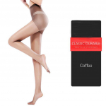 Moteri&scaron;kos lanksčios lūžtančios kojinės 15D permatomos nematomos kojinės Free size kava