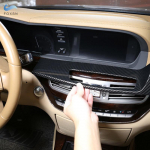 LHD automobilių priedai ABS anglies pluo&scaron;to modelio prietaisų skydelio skydelio apatinės plok&scaron;tės dangčio apdaila, skirta Mercedes Benz S klasė W221 2008 m.