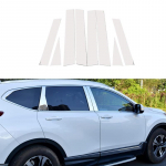 8 vnt. automobilio lango stulpelių stulpeliai, durų apdailos dangtelių lipdukai, skirti Honda CR-V 2023 chromuotiems priedams