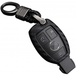 Mink&scaron;tos silikoninės gumos anglies pluo&scaron;to tekstūros dangtelio apsauga, skirta Mercedes-Benz Fob automobilio raktų pakabuko dėklui, skirta Mercedes ACES klasės GLK CLA GLA GLC GLE CLS S 14x9x3cm