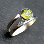 Tvirtas 925 sidabro žiedas, žiedas i&scaron; brangakmenių peridot, dizainerio sukurtas žiedas, rankų darbo žiedas, žiedas su žiedais, vestuvinis žiedas, parei&scaron;kimo žiedas 6
