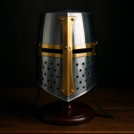 Commando Scuba diving helmet l US navy mark V Brown diving helmet  Scuba diving helmet l Marine deep diving helmet  With wooden base stand