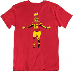 Patrick Mahomes The True King Kansas City futbolo gerbėjas V2 Unisex mar&scaron;kinėliai S