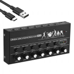 6 kanalų garso mai&scaron;ytuvas Stereo linijos mai&scaron;ytuvas metalo korpuso USB tipo C maitinimo &scaron;altinis gitaros bosui
