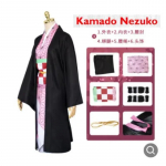 Anime Kamado Nezuko Cosplay Kostiumas Demon Slayer Kimetsu No Yaiba Kostiumai Kimono Haori Perukas Klumpės Kostiumas Suaugusiems Vaikams Helovinas S