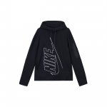 Nike Tech Fleece su logotipu ir rai&scaron;teliais vyri&scaron;kas džemperis su gobtuvu Juodas DX0578-010 M