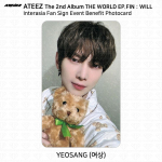 &bdquo;ATEEZ THE WORLD&ldquo; EP.FIN &bdquo;InterAsia&ldquo; gerbėjas pasira&scaron;ys naudą &bdquo;Photocard KPOP&ldquo;. Yeosang