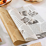 20/50/100 vnt Aliejaus plovimo popierius Vi&scaron;tienos ritinėliai silikono aliejaus kepimo padėklas Popierius buitinis angli&scaron;kas laikra&scaron;čiai, aliejaus popieriai, kepimo reikmenys 20Pcs balta