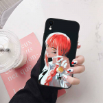 Chainsaw Man telefono dėklas, skirtas iPhone 6 6s 7 8 11 12 13 14 15 XS Pro Max XR X SE Samsung S20 S21 S22 S23 S24 FE Ultra S8 S9 S10 Plus Lite S21S S10E Samsung S10E padangės mėlyna