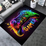 Žaidimų kilimėlis berniukų kambariui Žaidėjų kilimėlis su valdikliu dizaino kilimas žaidimų kambario dekorui Neslystantis skalbimo ma&scaron;inos kilimėlis 120 x160cm