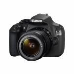 Canon EOS 1200D DSLR fotoaparatas + EF-S 18-55mm f/3.5-5.6 IS II priartinantis objektyvas juoda