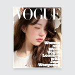 VOGUE Korea žurnalas 2025 m. kovas, JANG WONYOUNG, CHAEYOUNG, HAN HYOJOO, Krystal IVE- JANG WONYOUNG