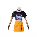 Demonų medžiotojų Mira Cosplay kostiumas K-pop Mira Cosplay Anime Cosplay apranga Aksesuarai Scenos pasirodymas Vakarėlis Vaidmenų žaidimas Uniforma XL 55-60kg smėlis