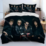 Freddie Mercury Queen-Rock-Band Antklodės Patalynės Komplektas, Antklodės Užvalkalas Patalynės Komplektas Antklodės Užvalkalas Pagalvės Užvalkalas, Karaliaus Karalienės Dydžio Patalynės Komplektas EU Single 135x200cm