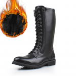 Mados vyrų mados scenos naktinis klubas motociklo batai suvarstomi mink&scaron;ti odiniai batai gražūs ilgi riterio batai kaubojus auk&scaron;tas botas masculinas 270 juoda