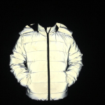 Unisex atspindinti didelio dydžio naktį &scaron;viečianti pūkinė striukė - Žiemos europieti&scaron;ko amerikieti&scaron;ko stiliaus 2XL pilka spalva
