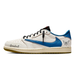 Travis Scott X Jordan Air Jordan 1 Vintažiniai krep&scaron;inio batai Moteri&scaron;ki žemi Mėlyni DZ4137-700(Komanda1897-) 40.5