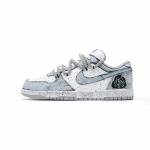 Nike Big Low Pilka Rožinė Atsparūs dilimui Kvėpuojantys žemi krep&scaron;inio/riedlenčių bateliai Vyri&scaron;ki Pilka Balta 355152-106(Komanda1576-) 45 white