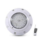 35W RGB LED baseino &scaron;viestuvas su nuotolinio valdymo pulteliu - IP68 vandeniui atsparus daugiaspalvis baseino ap&scaron;vietimas lauko povandeniniam naudojimui