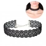 BLUELANS KAROLĖ NUOSTABUS RAKINĖS SRITIES TRUMPAS REGULIUOJAMAS PAPUO&Scaron;ALAS Tatuiruotė Tu&scaron;čiaviduris Gotikinis Nėrinių Karoliai Moterims Dovana